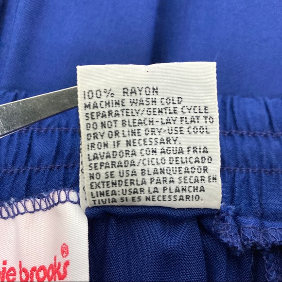 Vintage 90s blue high waisted button front midi full circle a-line skirt small - Picture 8 of 9